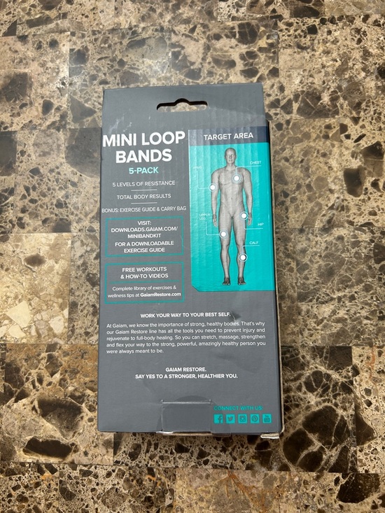 GAIAM Restore Mini Loop Bands Set - Multicolor - Picture 2 of 4